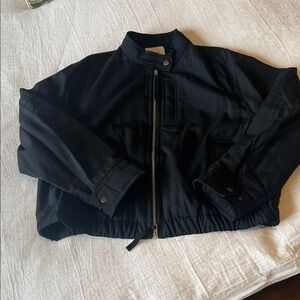 Vince Cropped Bomber Jacket